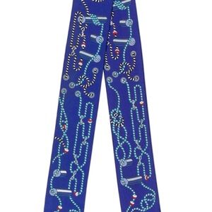 ❌ Sold HERMÈS Blue Silk Twilly Scarf with Box❌